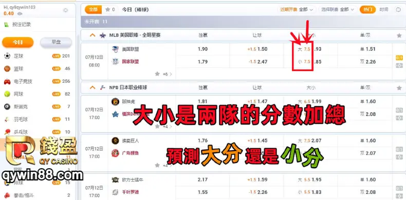 錢盈娛樂城球賽下注