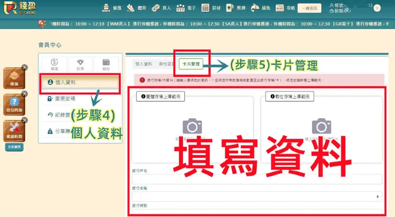 錢盈娛樂城存簿