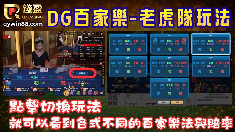 百家樂玩法-大老虎、小虎遊戲特色